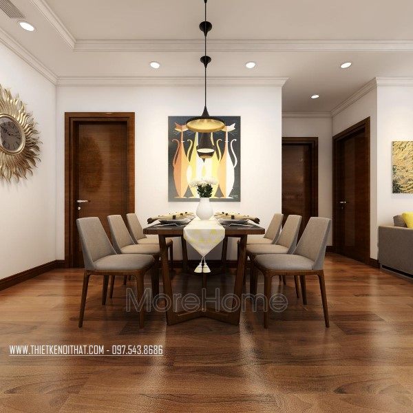 Thiết kế nội thất phòng ăn căn hộ Park Hill Premium